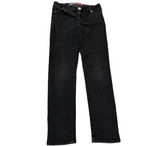 GAP Kids 1969 Girls Jeans Size 10 Regular Super Skinny Dark Wash Black Denim